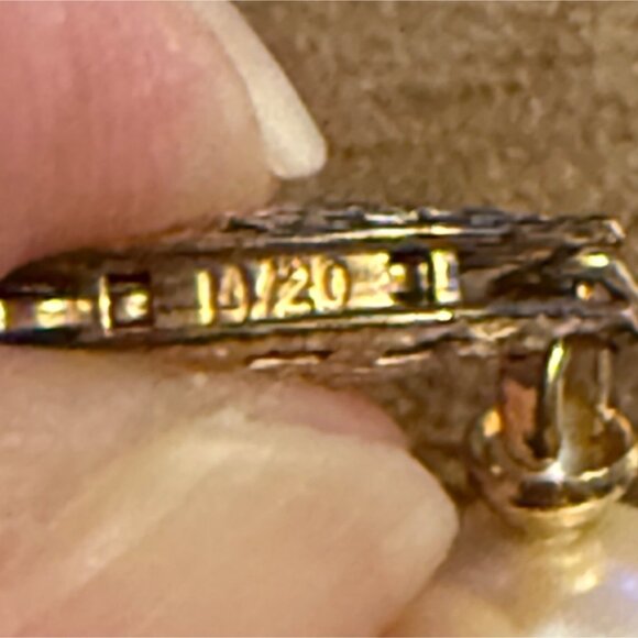 Vintage 1980s Hand Knotted Faux Pearl Necklace Set 14K GF Clasp 30in - Picture 4 of 16